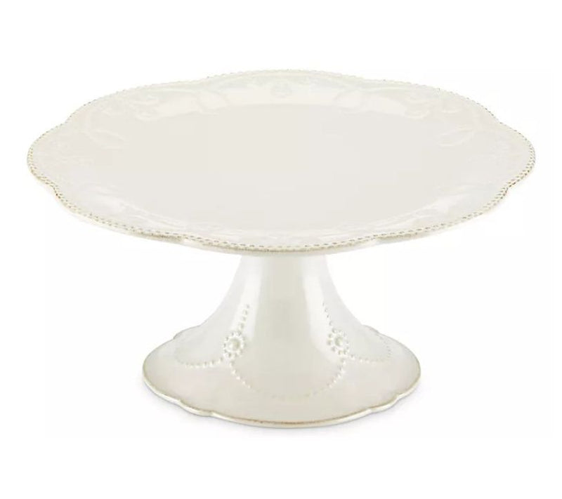 Lenox French Perle White Pedestal Cake Plate — View 3