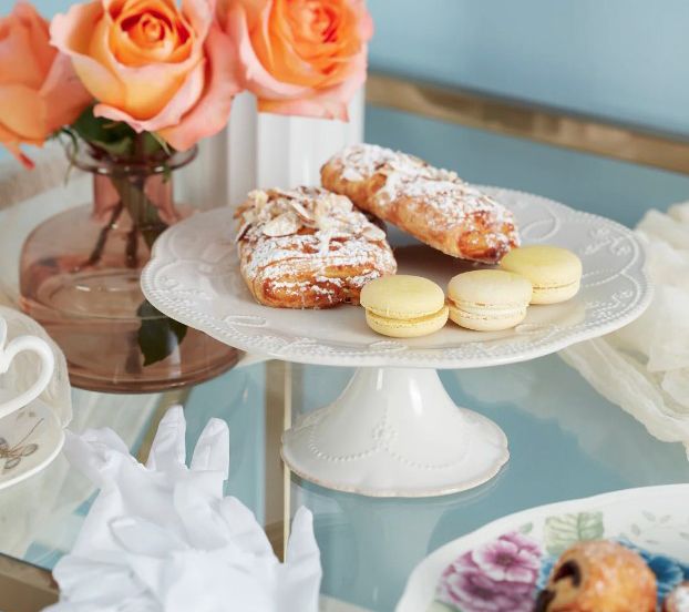 Lenox French Perle White Pedestal Cake Plate — View 4