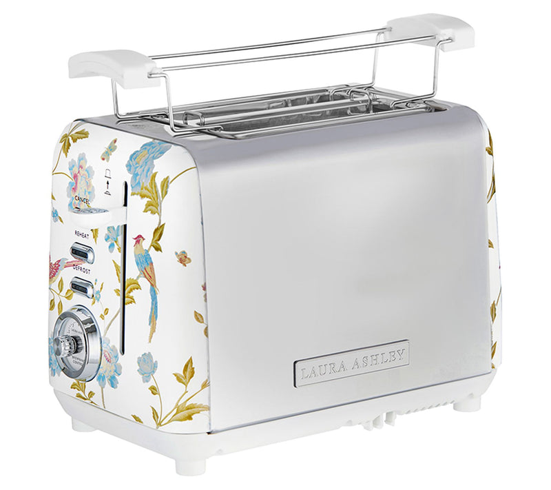Laura Ashley 2-Slice Wide Slot Toaster with Warming Rack — View 9
