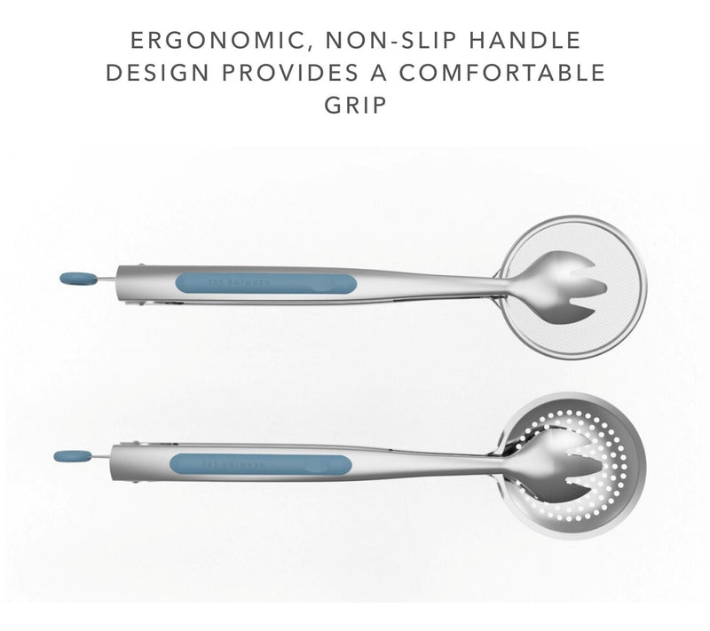 Henning Lee Set of 2 Multi Use Strainer Tongs — View 6