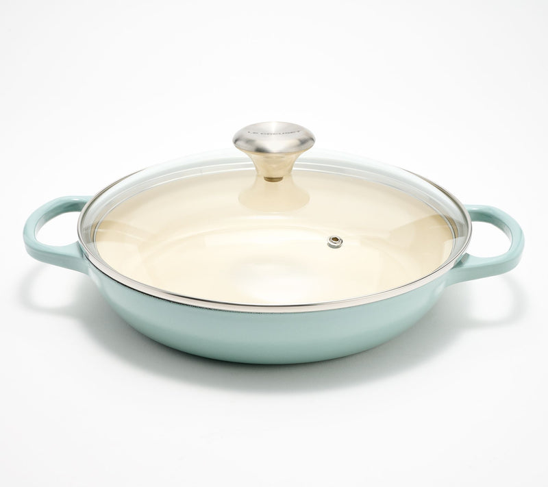 Le Creuset 2.25-qt Signature Cast Iron Braiser w/ Glass Lid — View 14