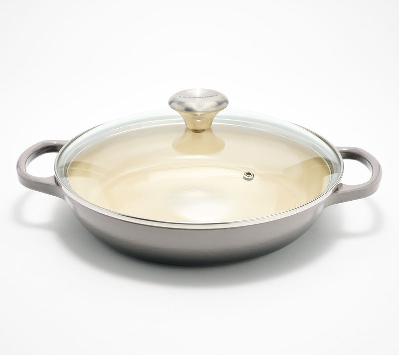 Le Creuset 2.25-qt Signature Cast Iron Braiser w/ Glass Lid — View 15