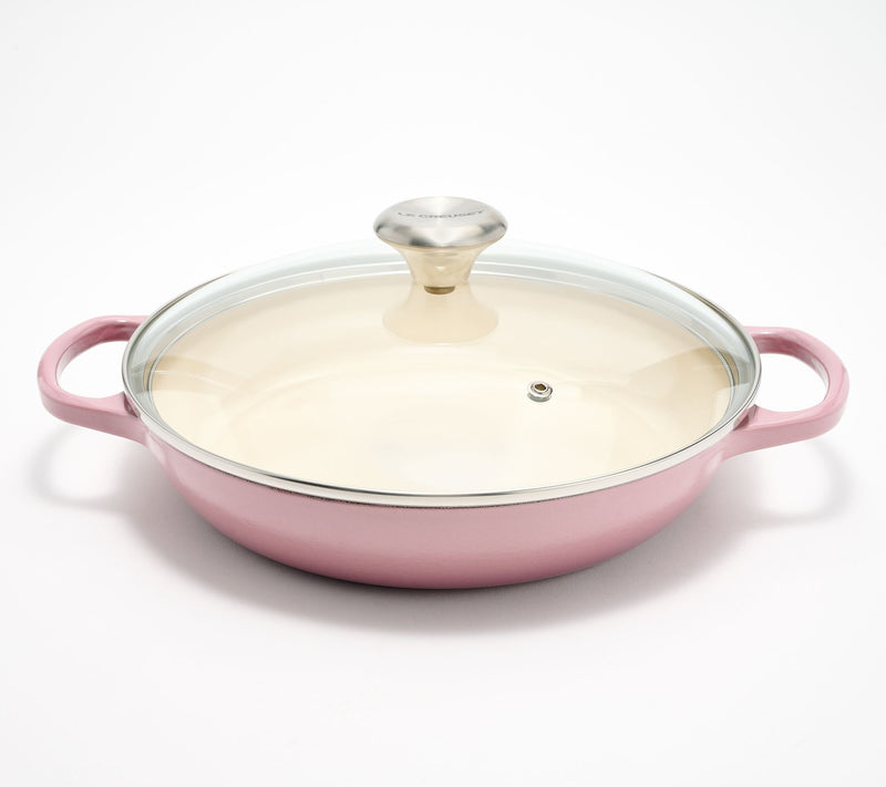 Le Creuset 2.25-qt Signature Cast Iron Braiser w/ Glass Lid — View 16