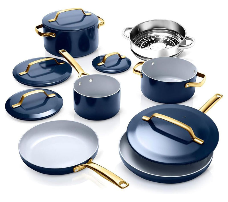 Gotham Steel Modern 11 Piece Ceramic Nonstick Cookware Set — View 7