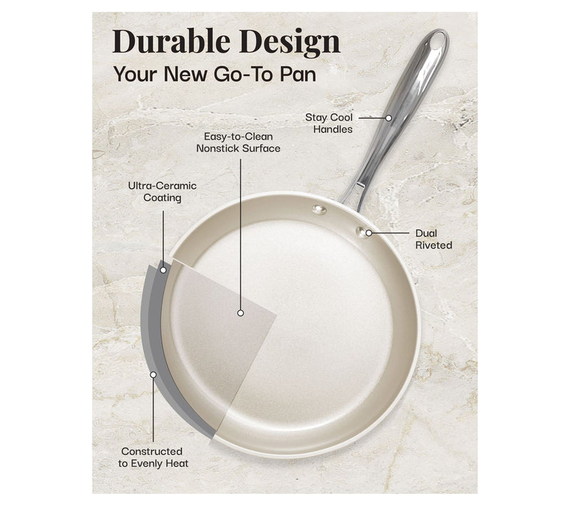 Gotham Steel 10'' Ultra Nonstick Ceramic Fry Pan — View 6