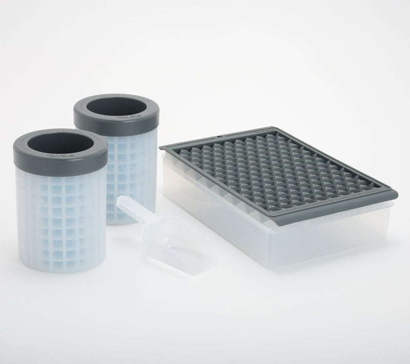 Tovolo Mini Silicone Ice Cube Tray w/ Storage Bins & Ice Cups — View 9