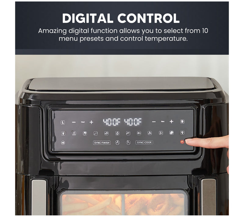 Elite Cuisine 10.5L Digital Dual Chamber Air Fryer Oven — View 5