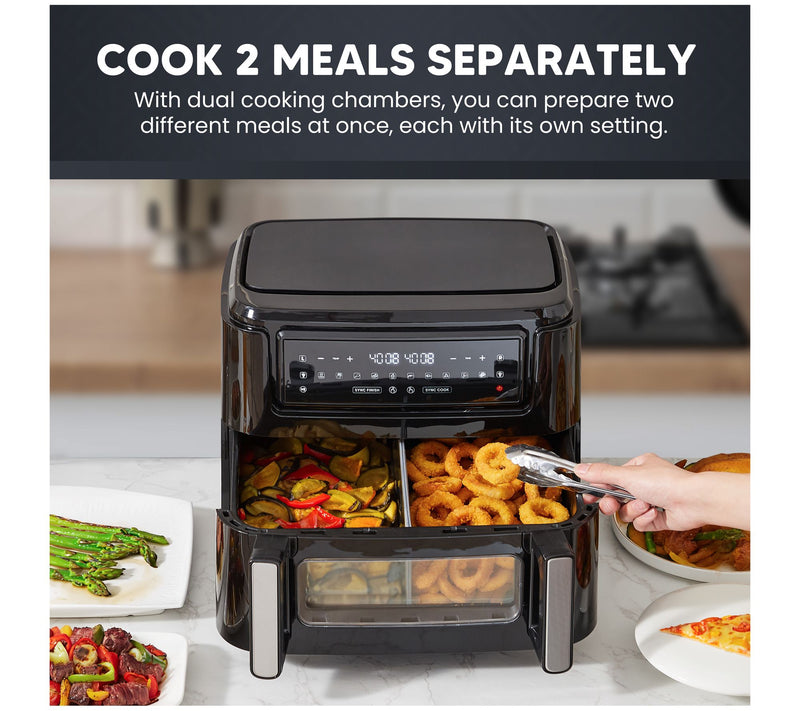 Elite Cuisine 10.5L Digital Dual Chamber Air Fryer Oven — View 3