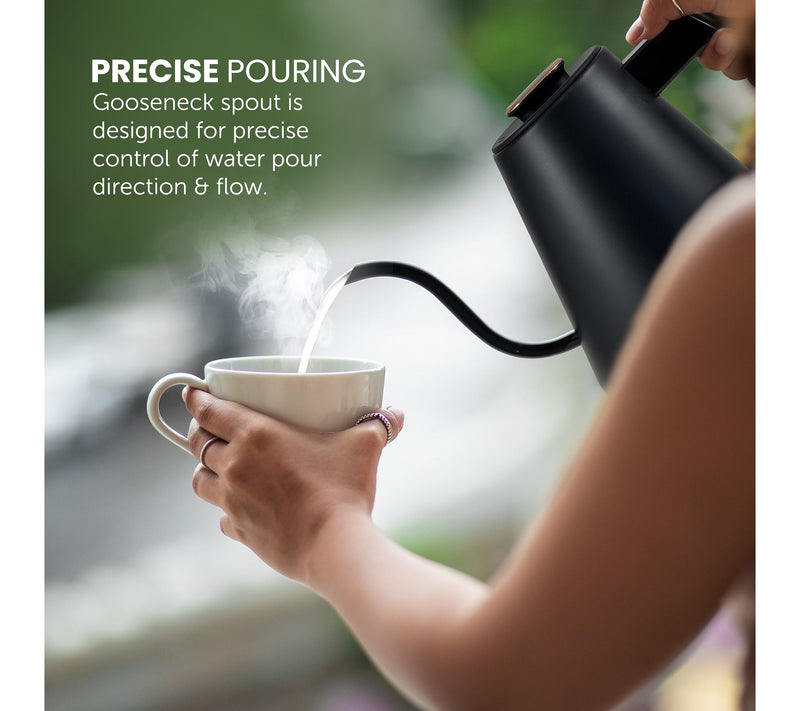 Elite Cuisine 1-Qt Digital Pour Over Gooseneckater Kettle — View 5