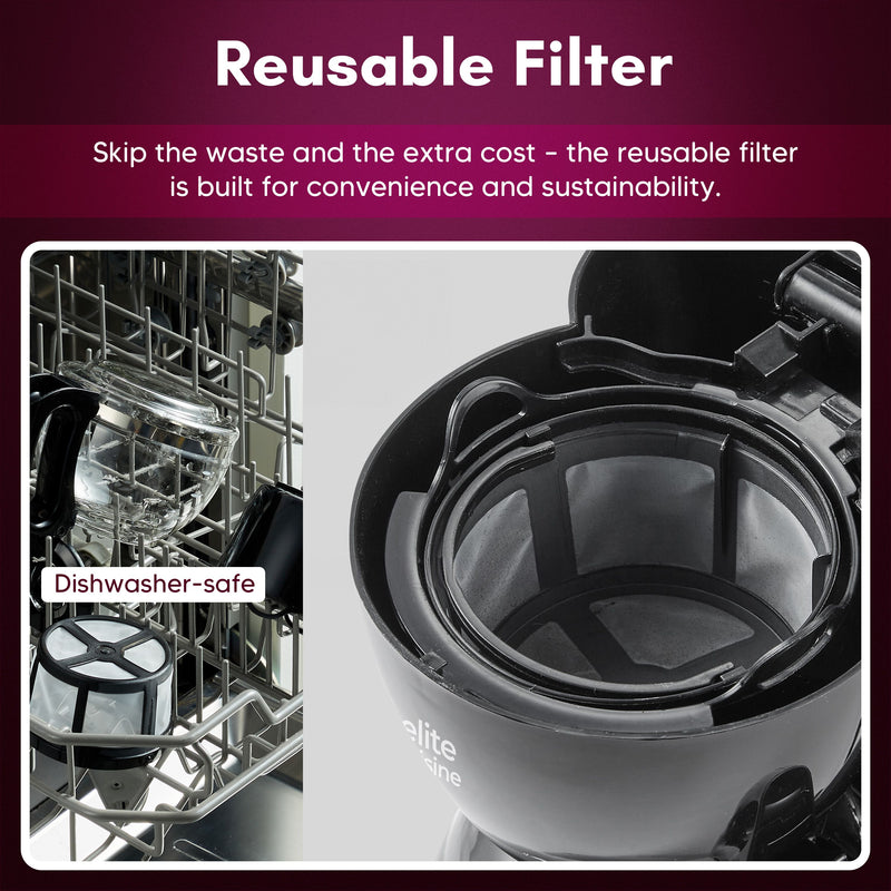 Elite Cuisine  4-Cup Brew & Drip Coffee Maker — View 2