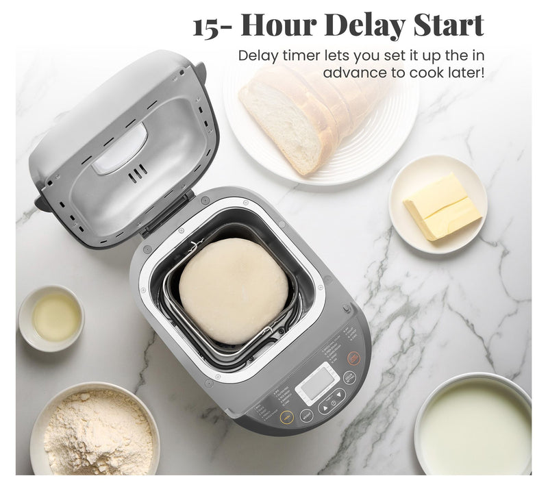 Elite Cuisine 2-lb Programmable Bread Machine with 19 Presets — View 7