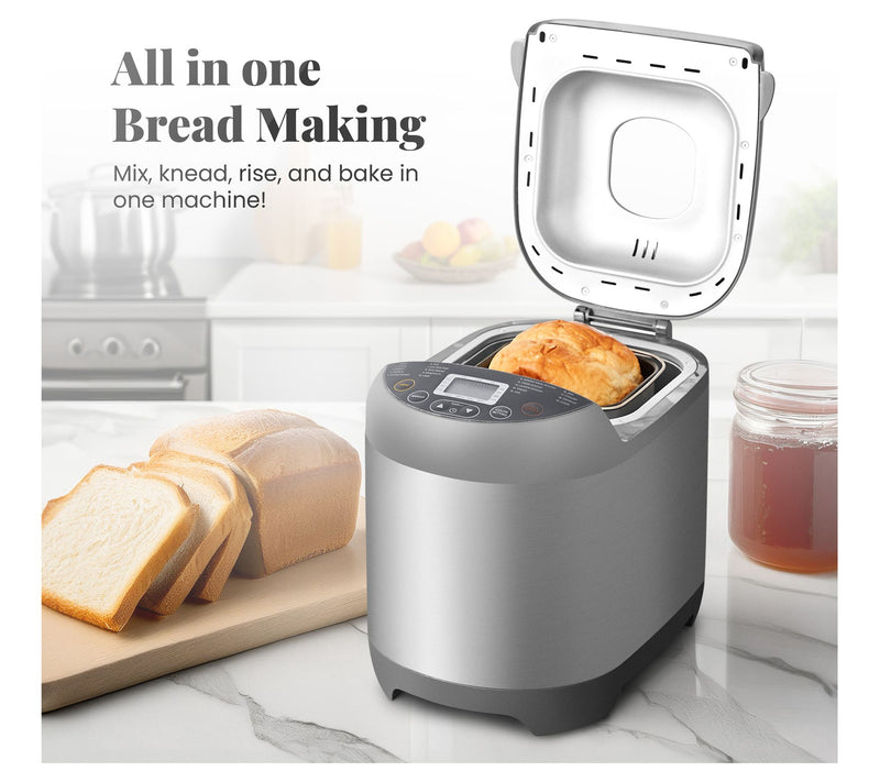 Elite Cuisine 2-lb Programmable Bread Machine with 19 Presets — View 5