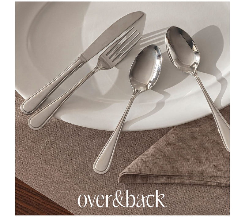 over&back 20 Piece Classic Flatware Set - Stainless Steel — View 9