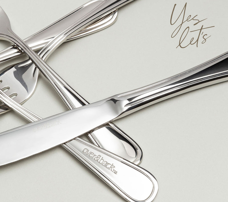 over&back 20 Piece Classic Flatware Set - Stainless Steel — View 6