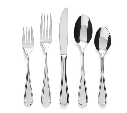over&back 20 Piece Classic Flatware Set - Stainless Steel