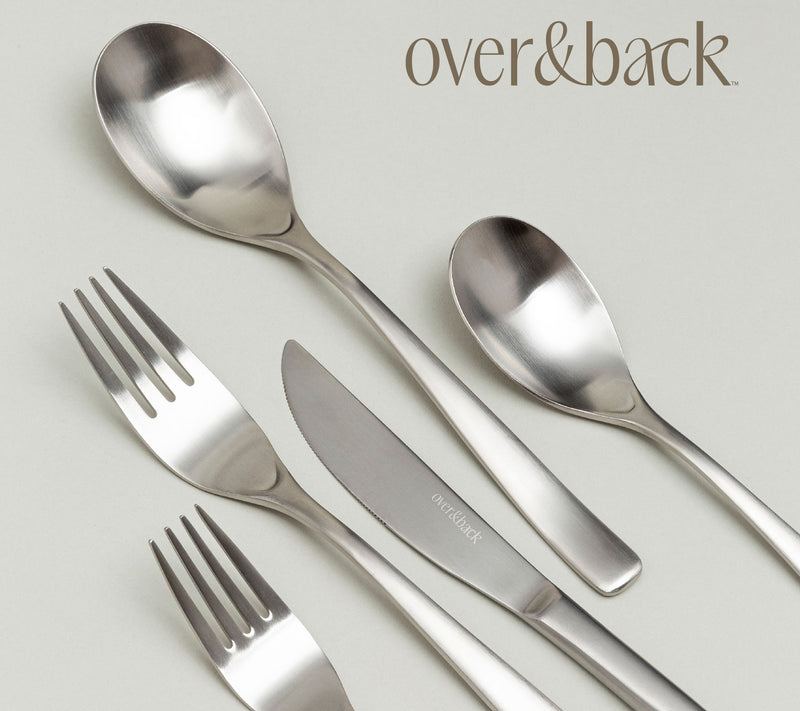 over&back 20-Piece Curved Flatware 4 Set Servic — View 5