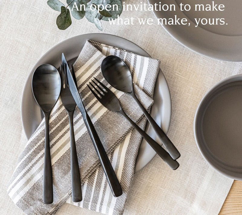 over&back 20-Piece Curved Flatware 4 Set Servic — View 9