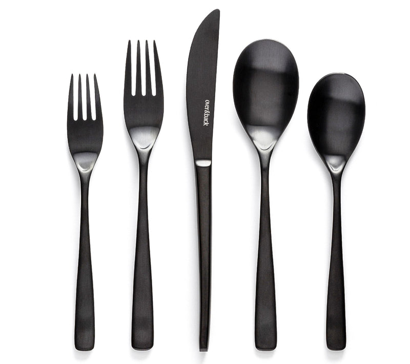 over&back 20-Piece Curved Flatware 4 Set Servic — View 13