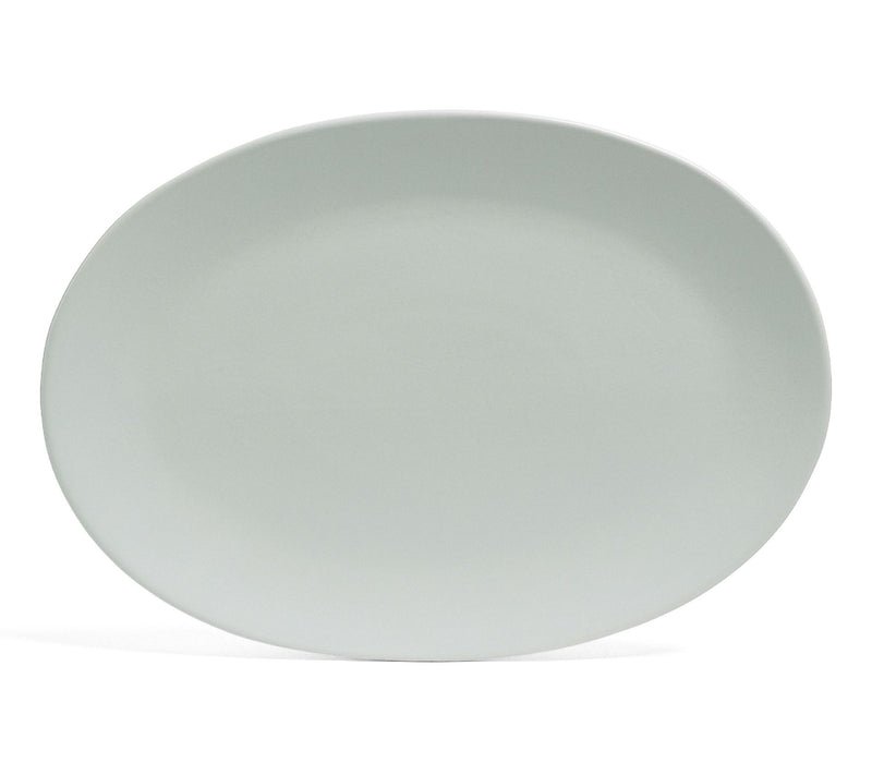 over&back Coupe Semi Matte Stoneware Oval Serving Platter — View 5