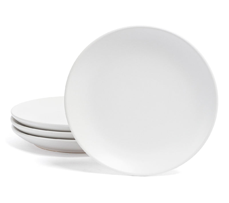 over&back Coupe 6.3" Semi-Matte Stoneware App Plates, Set of 4 — View 9