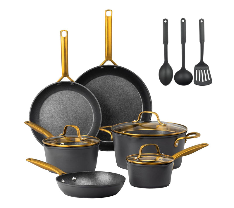 Granitestone Armor Max Gold 14 Piece Nonstick Cokware Set — View 3