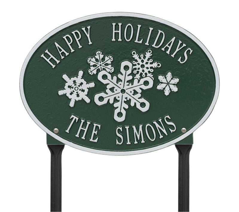 Snowflake Personalized Sign — View 6