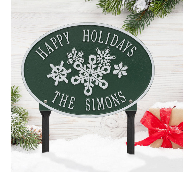 Snowflake Personalized Sign — View 7