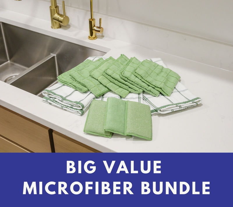 Don Aslett's 12 Piece Microfiber Kitchen Cleanup Set — View 8