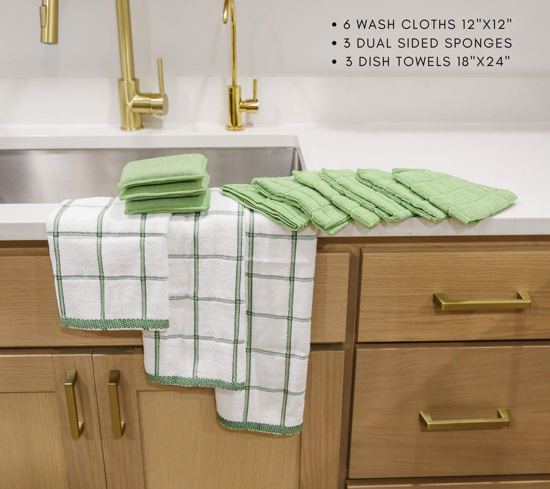 Don Aslett's 12 Piece Microfiber Kitchen Cleanup Set — View 11
