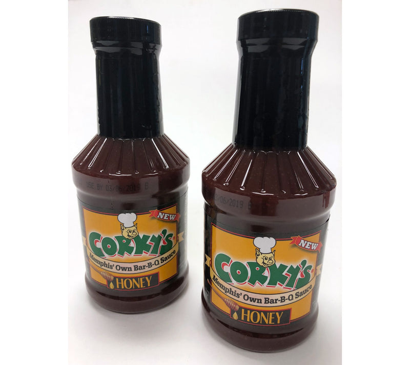 Corky's BBQ (2) Bottles of Honey BBQ Sauce — Main view