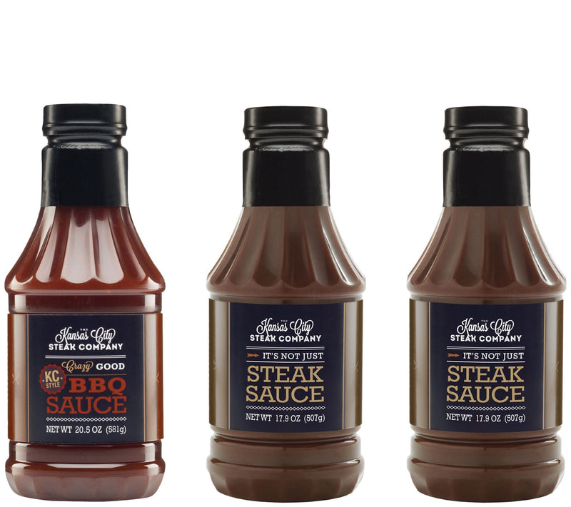 Kansas City Steak Co. 3 Pack of Steak Sauces — Main view