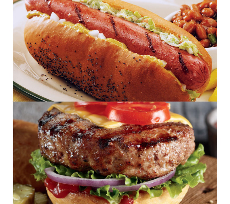 Kansas City Steak Co. (8) 4.5-oz Steakburgers& (16) Hot Dogs — Main view