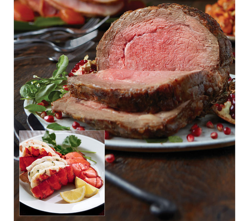 Kansas City Steak Co.3.5-4-lb Prime Rib Roast &Lobster Tails — Main view