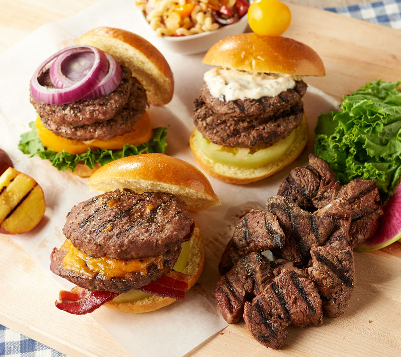 Kansas City Steak Co. 12 Steakburgers & (2)1-lbTenderloin Tips — Main view
