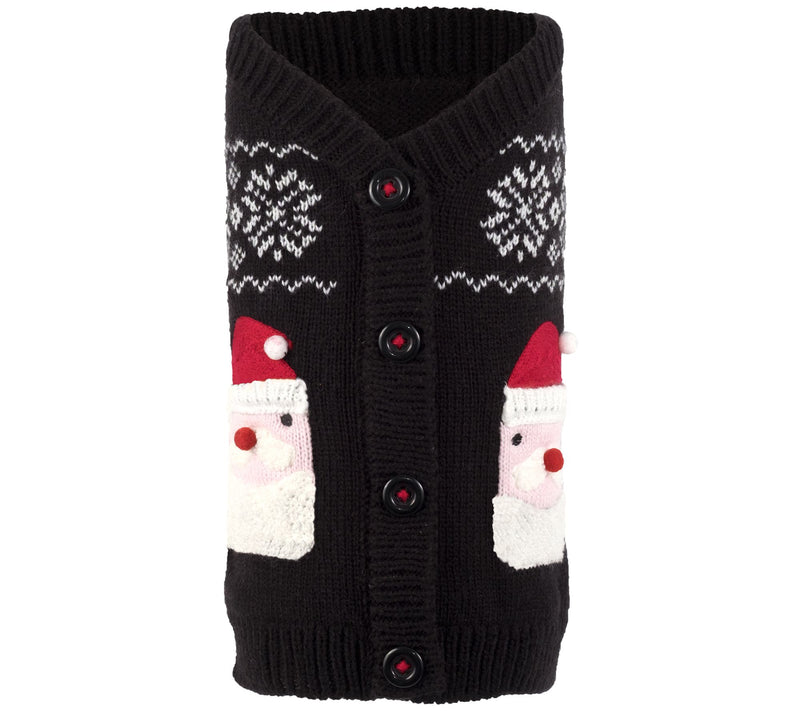 The Worthy Dog Santa Cardigan Sweater — Main view