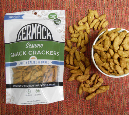 Germack (8) 7-oz Salted Sesame Snack Crackers