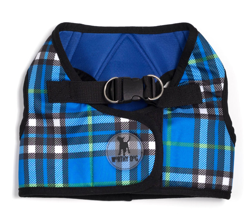 The Worthy Dog Blue Plaid Sidekick Harness — View 3