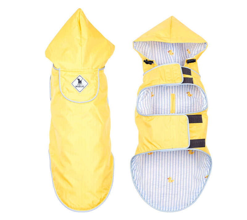 The Worthy Dog Yellow Seattle Slicker with Rubber Duck Lining — Main view