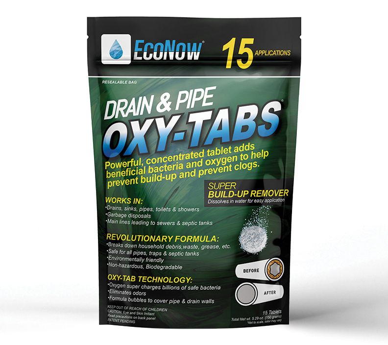 EcoNow 15 Drain & Pipe Oxy-Tabs Buildup & DrainCleaner — Main view