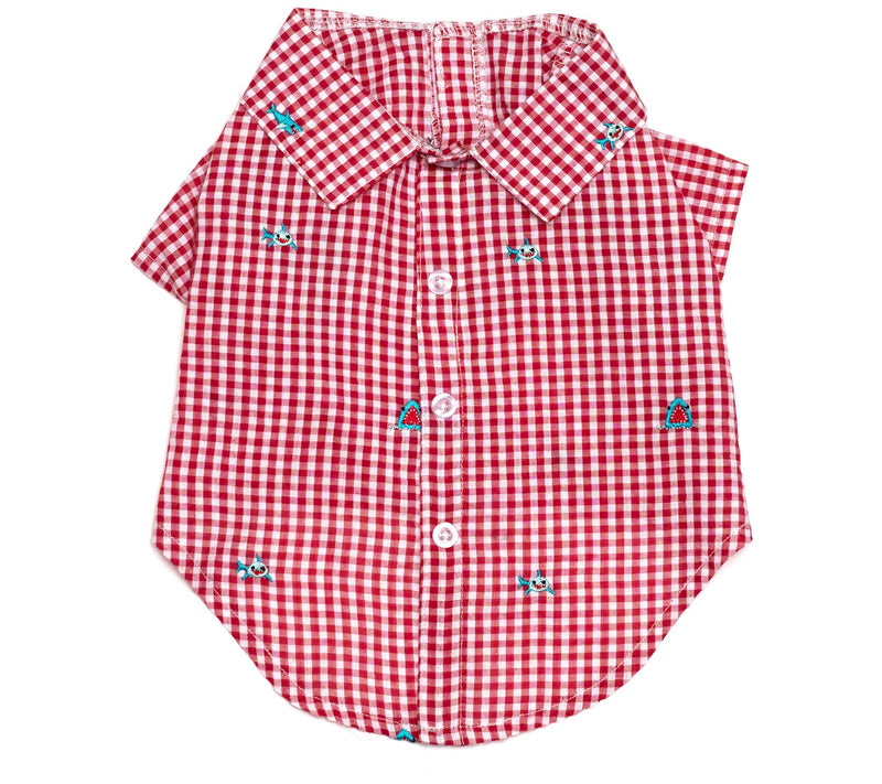 The Worthy Dog Gingham Chomp Shirt — Main view