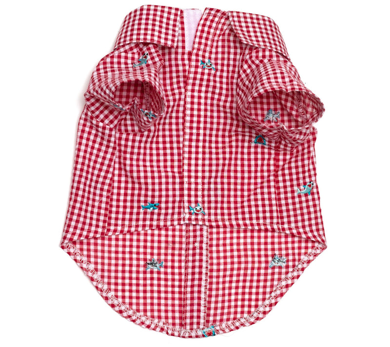 The Worthy Dog Gingham Chomp Shirt — View 4