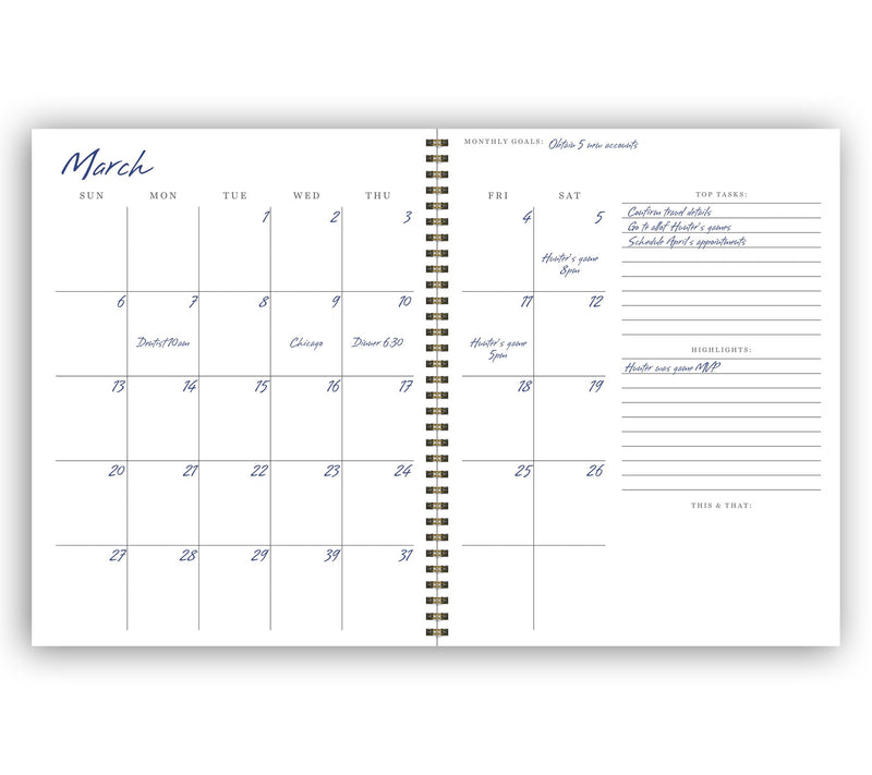 Undated Executive Weekly Planner — View 3