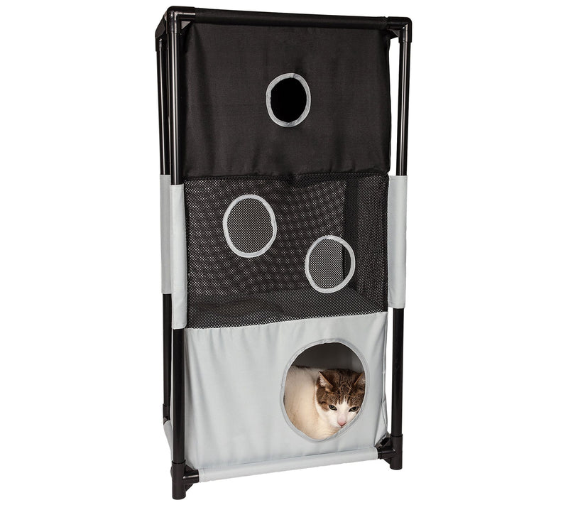 Pet Life Kitty Square Obstacle Play Travel Pe t Cat House — Main view