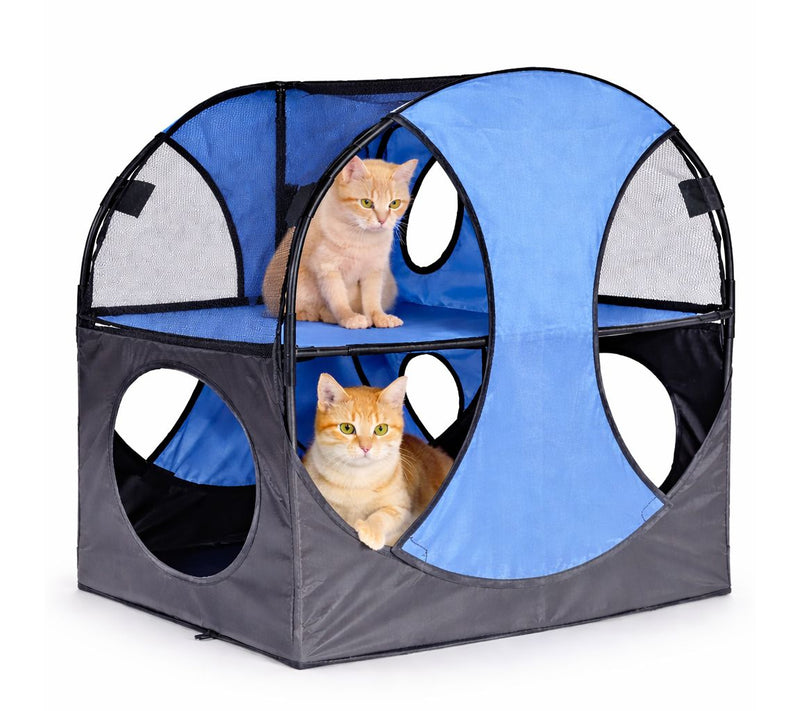 Pet Life Kitty Play Obstacle Travel Soft Folding Pet Cat Hous — Main view