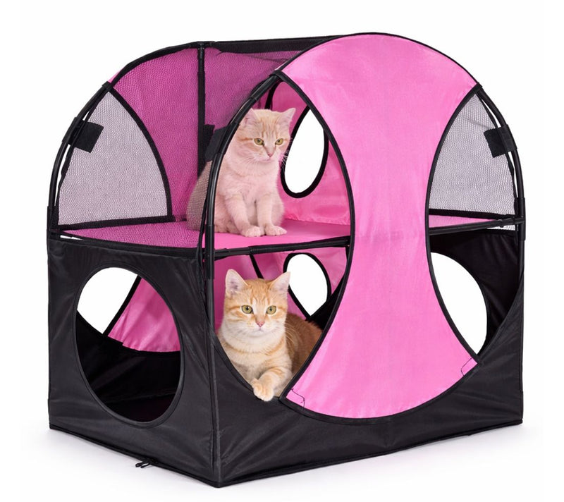 Pet Life Kitty Play Obstacle Travel Soft Folding Pet Cat Hous — View 9