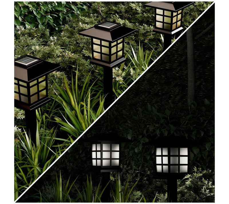 Hastings Home Solar Pathway Coach Lights - Setf 6 — View 5