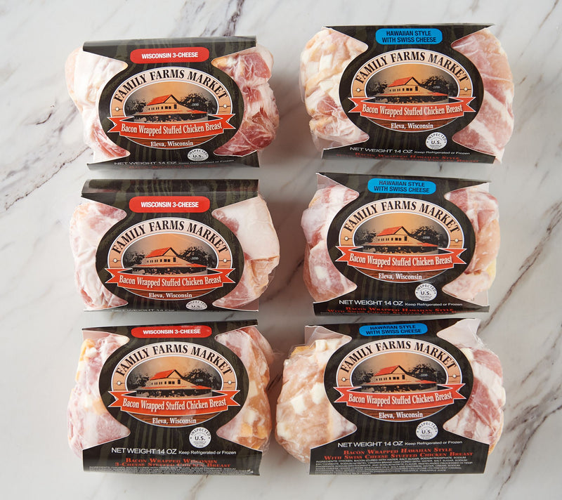 Family Farms (6) 14-oz Bacon Wrapped Stuffed Chicken — View 8