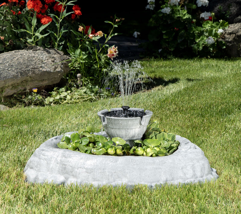 Bernini Roccia Cordless Shallow Pond Fountain — View 3