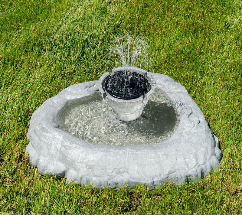 Bernini Roccia Cordless Shallow Pond Fountain — View 15