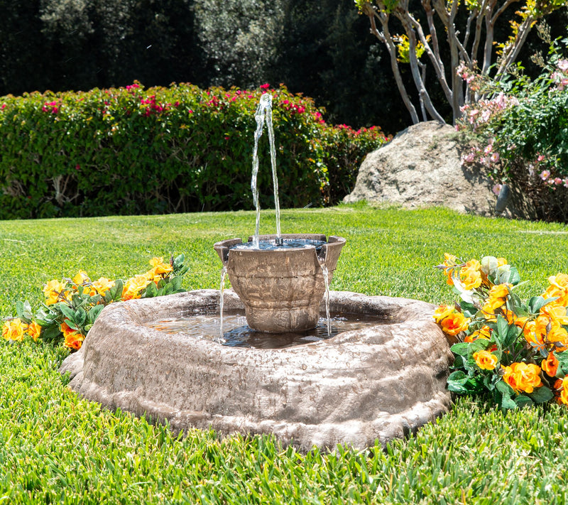 Bernini Roccia Cordless Shallow Pond Fountain — View 14